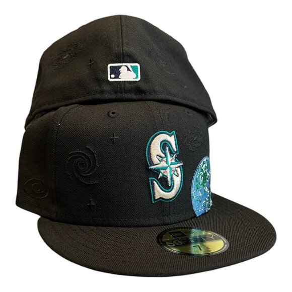 New Era Seattle Mariners Global World Pack 59FIFTY Fitted Hat - Picture 2 of 8